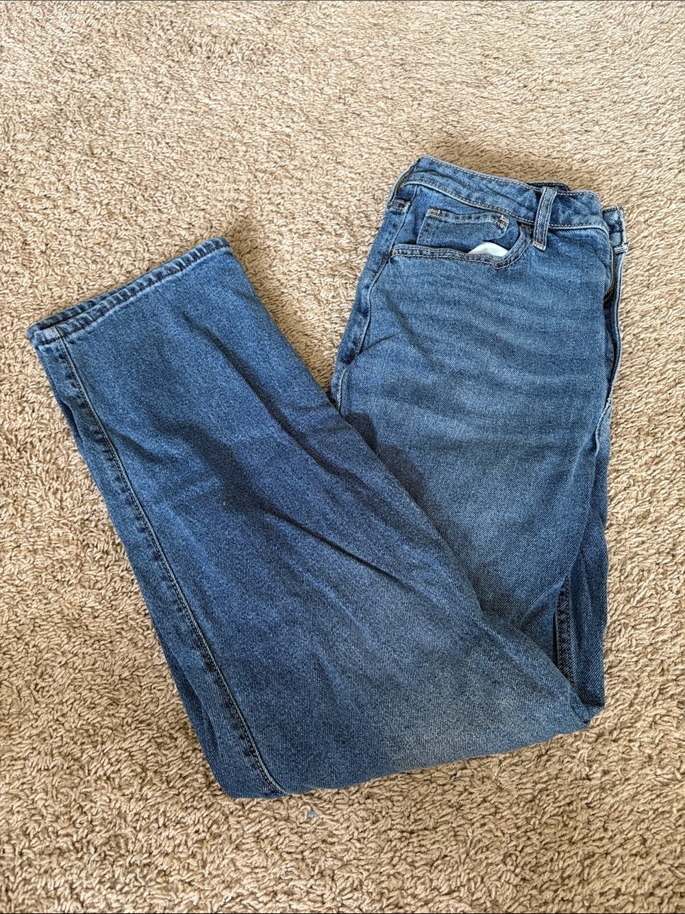 Hollister Straight-Leg Blue Denim Jeans
